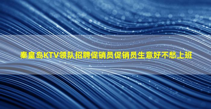 秦皇岛KTV领队招聘促销员促销员生意好不愁上班